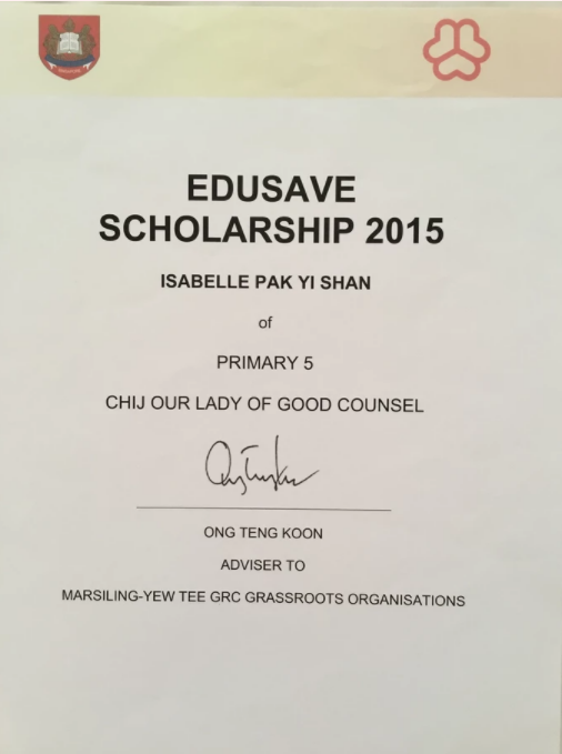 Edusave Scholarship 2015